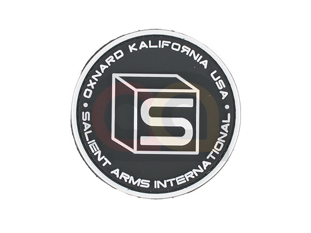 [Salient Arms International] SAI Logo PVC Hook and Loop Morale Patch[White]