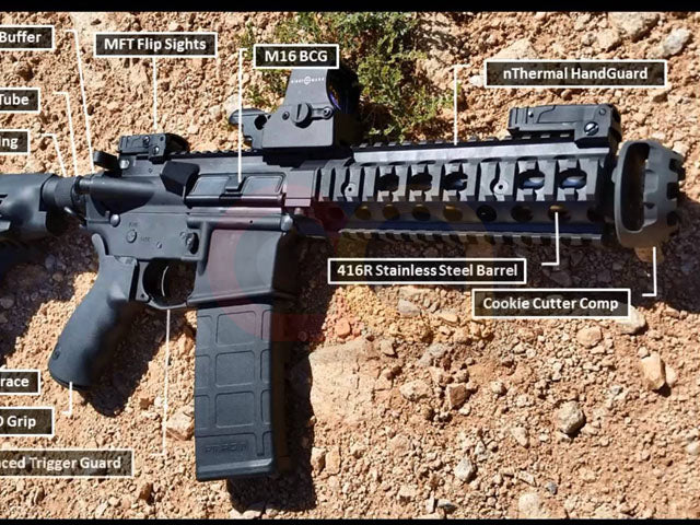 [5KU] Cookie Cutter Comp Flash Hider[-14mm CCW][Type A]