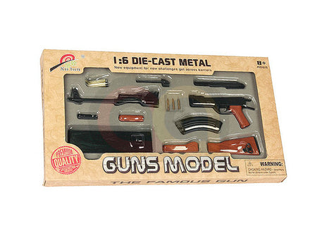 [Armyforce] 1:6 Die- Cast Metal AK47 Model Gun[BLK]