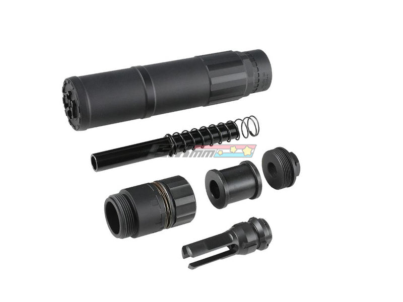 [Airsoft Artisan] CGS QD Dummy Silencer With DA Flash Hider[14mm CCW] [BLK]