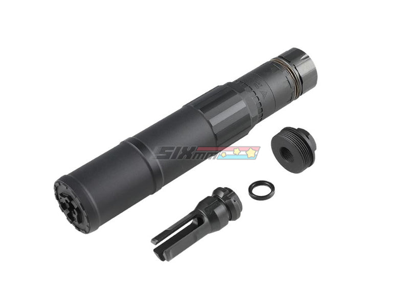 [Airsoft Artisan] CGS QD Dummy Silencer With DA Flash Hider[14mm CCW] [BLK]