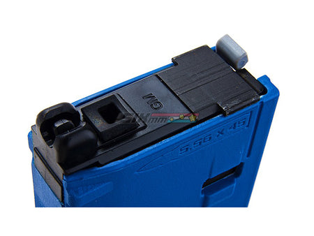 [Guns Modify] EVO Tokyo Marui M4 MWS Green Gas Magazine [35 rounds] [Nato Training Blue] [No Marking]