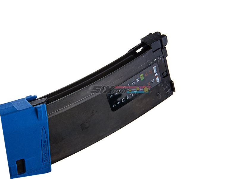 [Guns Modify] EVO Tokyo Marui M4 MWS Green Gas Magazine [35 rounds] [Nato Training Blue] [No Marking]