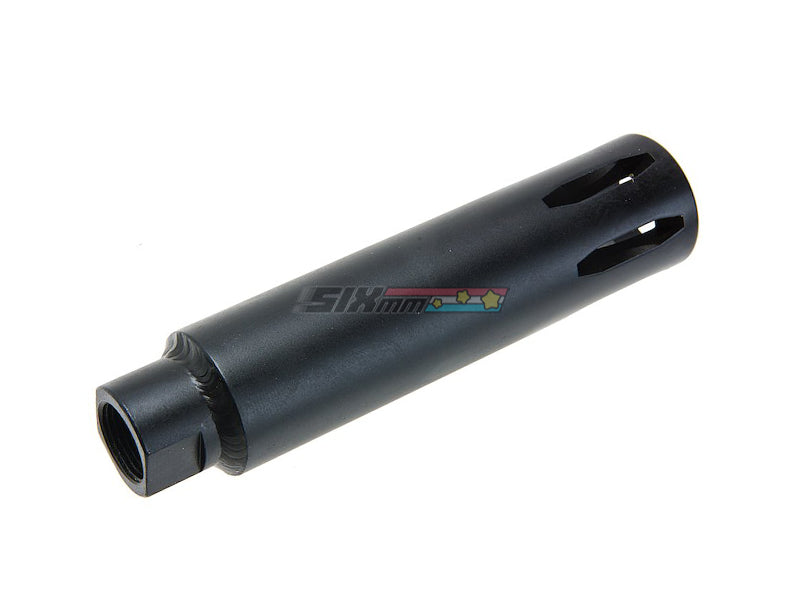 [Angry Gun] XM177 Style Moderator Flash Hider [14mm CCW, Steel] [BLK]
