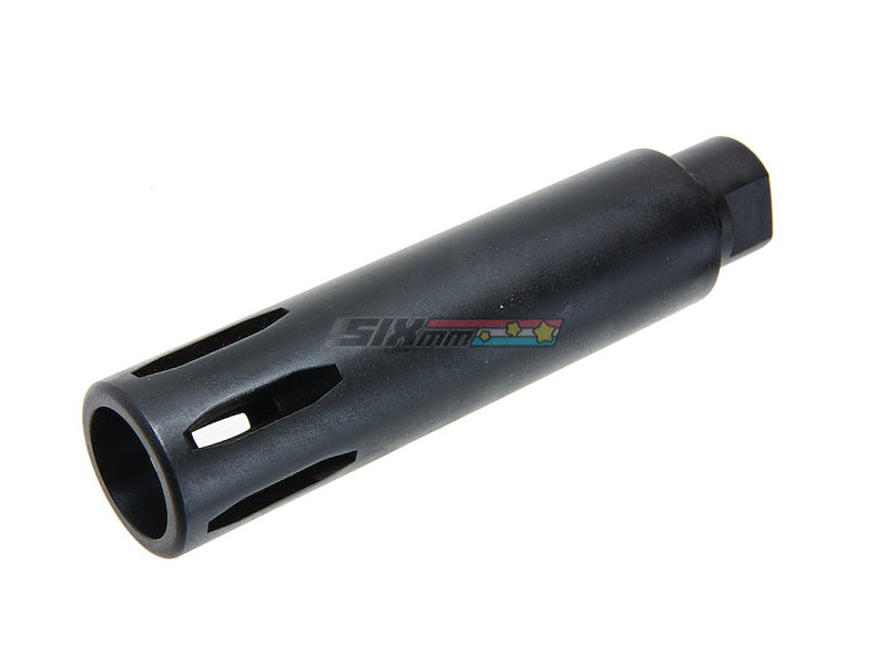 [Angry Gun] XM177 Style Moderator Flash Hider [14mm CW] [Steel] [BLK]