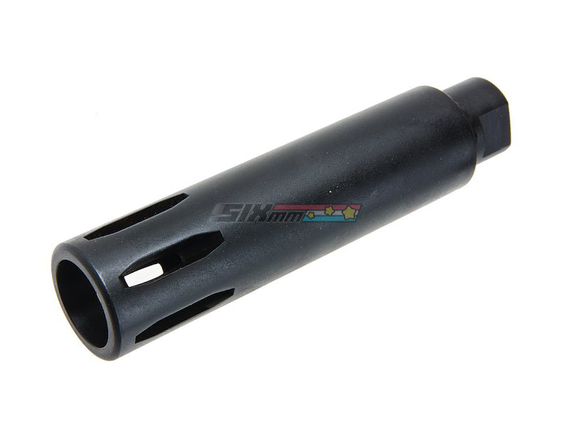 [Angry Gun] XM177 Style Moderator Flash Hider [14mm CCW, Steel] [BLK]