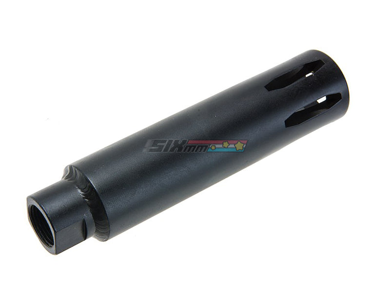[Angry Gun] XM177 Style Moderator Flash Hider [14mm CW] [Steel] [BLK]