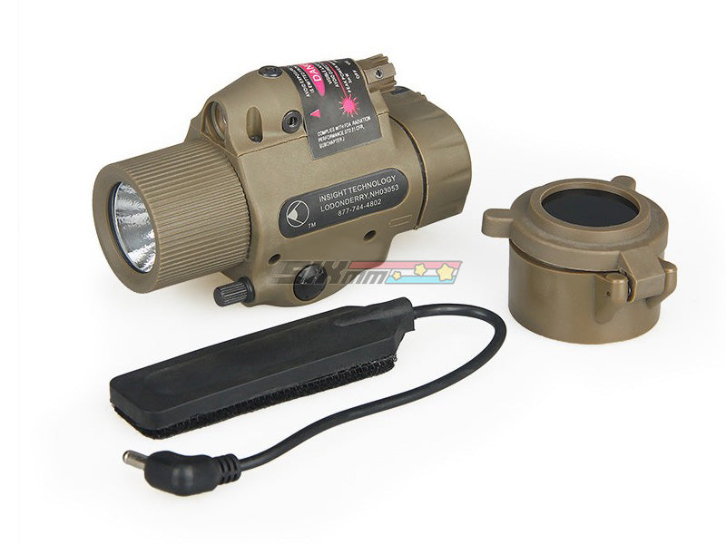 [AIM-0] I-Sight M6X Tactical Flashlight with Red Laser [TAN]