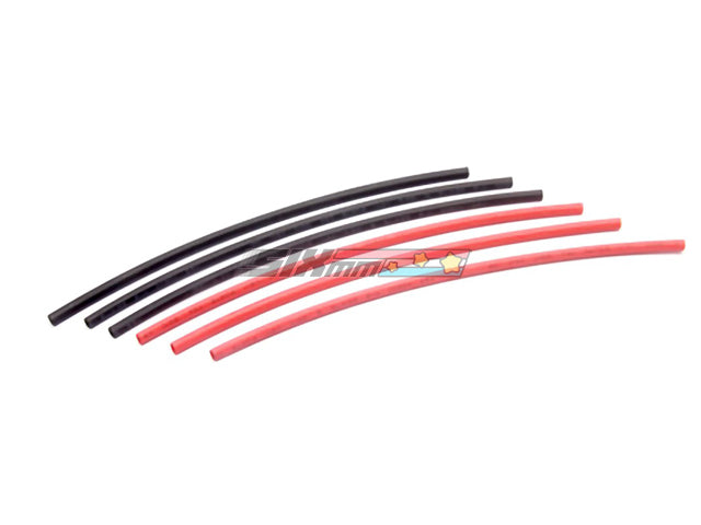 [AIP] 3mm Heat Shrink For Motor Pin 500mm long (Black & Red)
