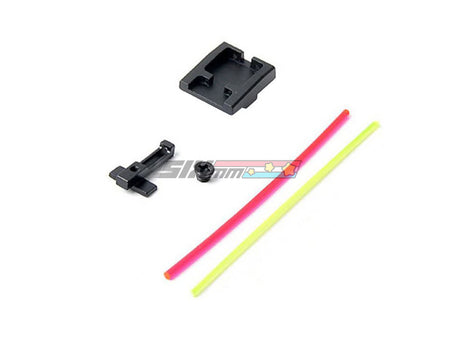 [AIP] Alumimun Front and Rear Sight for WE XDM (Red/Green Fiber)