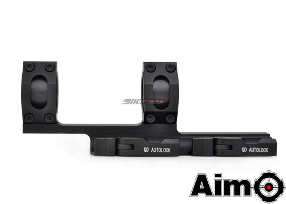 [AIM-O] Tactical AD Style QD Top Rail Extend 25.4/30mm Ring Mount[BLK]