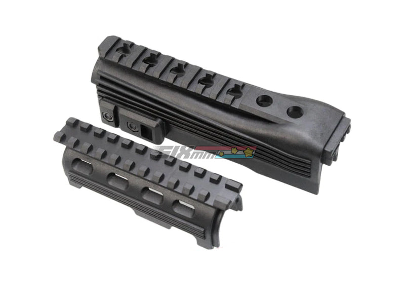 [APS] AK74 Type Tactical Railed Handguard for AK AEG[BLK]