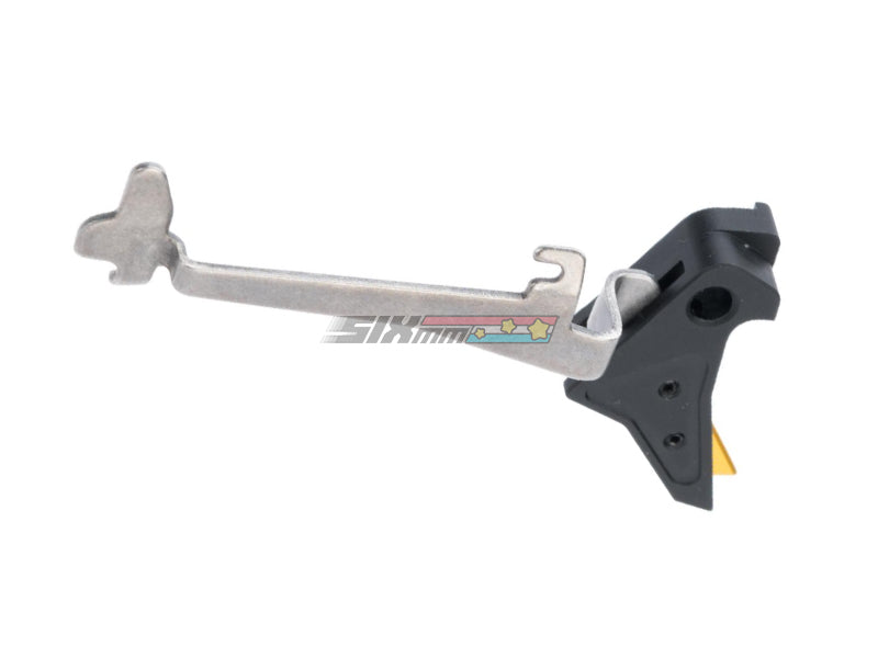 [APS] CNC SAI Style Flat Trigger [For Tokyo Marui G17 / G18C GBB Series][BLK / GLD]