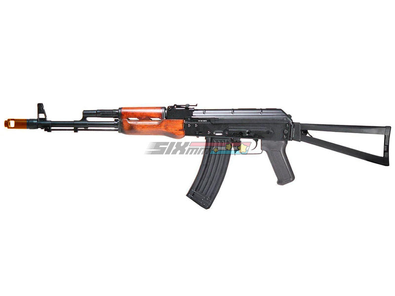 [APS] Full Metal AKS74 Airsoft AEG EBB Rifle[Genuine Wood Furniture]