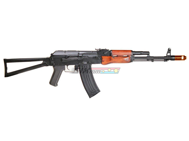 [APS] Full Metal AKS74 Airsoft AEG EBB Rifle[Genuine Wood Furniture]