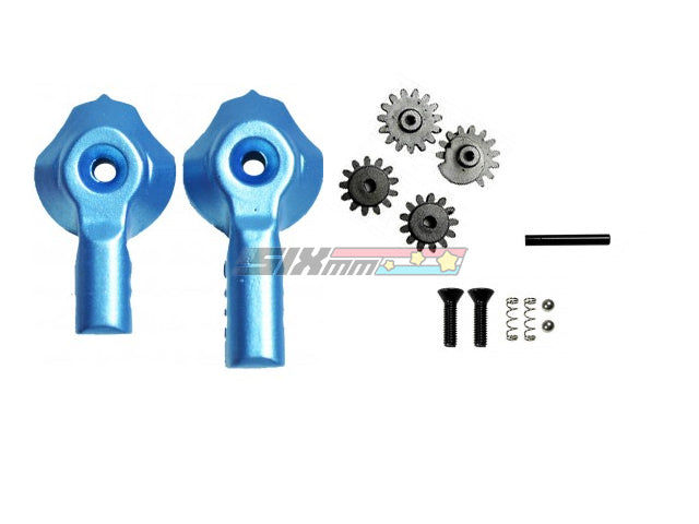 [APS] Phanton Long/Short Throw Safety Ambi Selector[For APS M4 AEG Series][BLU]