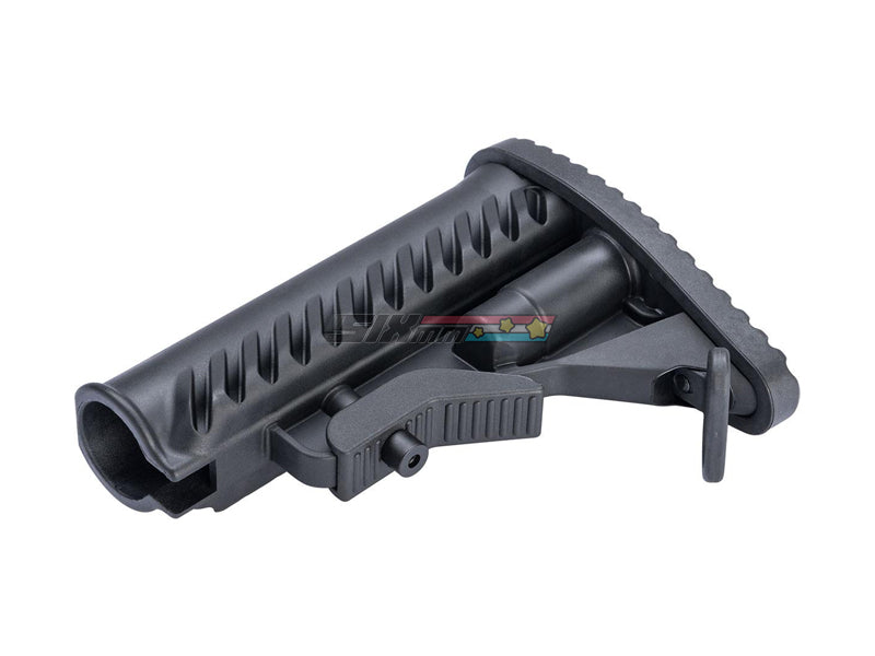 [APS] SHARK RETRACTABLE STOC BATTLE TELE STYLE STOCK [FOR M4 AEG /GBB SERIES][BLK]