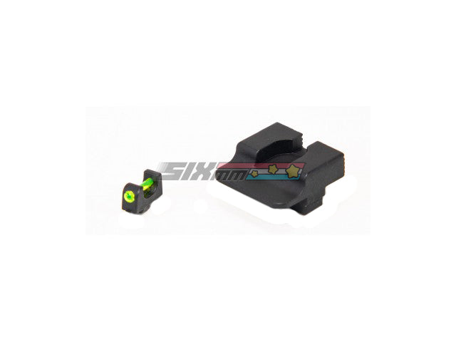 [APS] W Style Fiber Optic Sights [For Tokyo Marui G17/ G34 GBB Series]