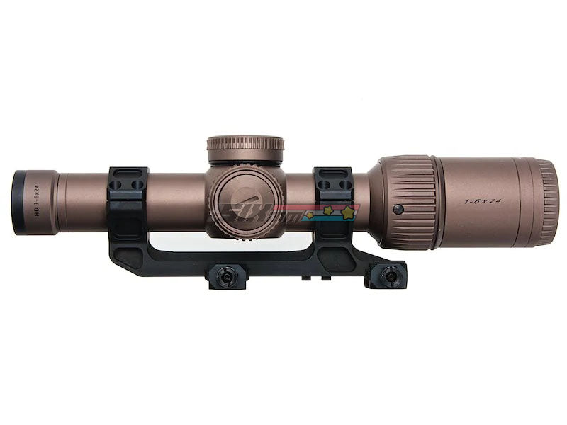 [ARES] 1-6 x 24 Illuminated RAZOR HD Airsoft Scope W/ GEI Scope Mount