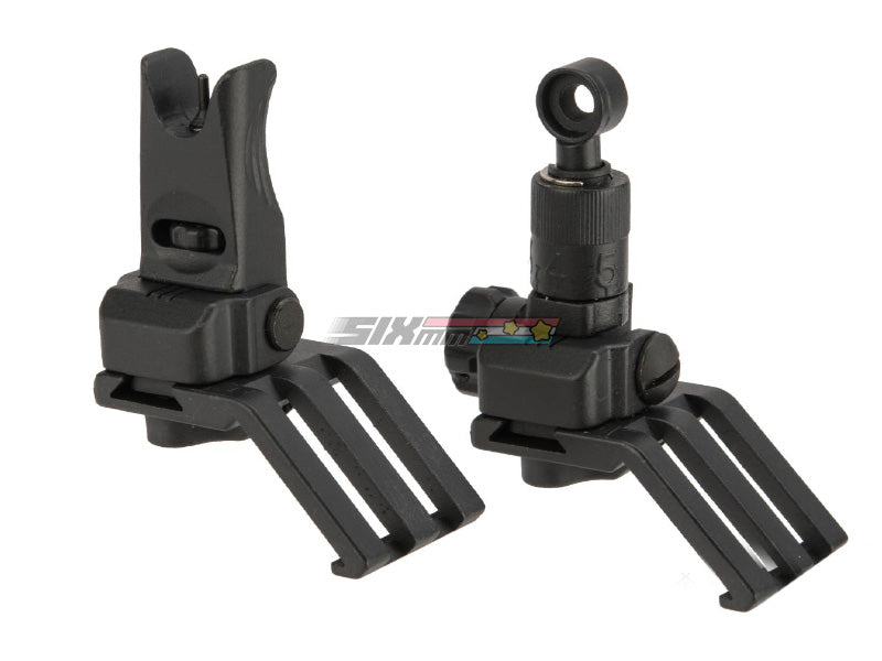 ARES] 45 Degree Offset Front & Rear Sight Set[BLK] – SIXmm (6mm)