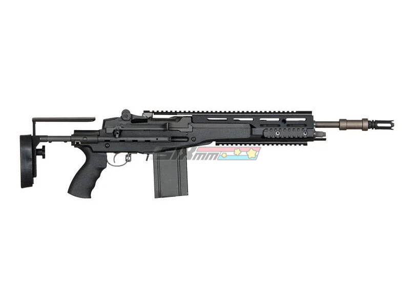[ARES] M14 SOPMOD Airsoft AEG DMR Rifle W/3 Midcap AEG Magazine[BLK]