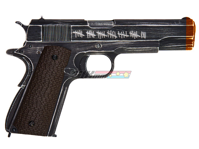 [AW Custom] Classic 1911A1 Molon Labe GBB Pistol[Brown Grip]