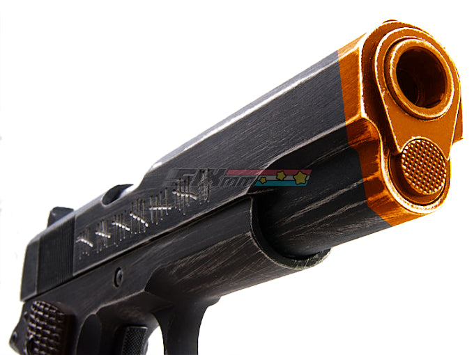 [AW Custom] Classic 1911A1 Molon Labe GBB Pistol[Brown Grip]