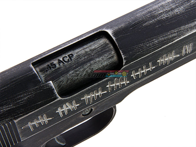 [AW Custom] Classic 1911A1 Molon Labe GBB Pistol[Brown Grip]