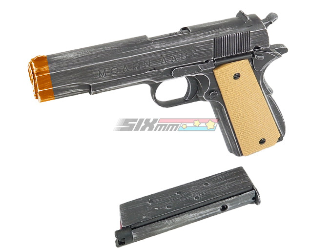 [AW Custom] Classic 1911A1 Molon Labe GBB Pistol[Yellow Grip]