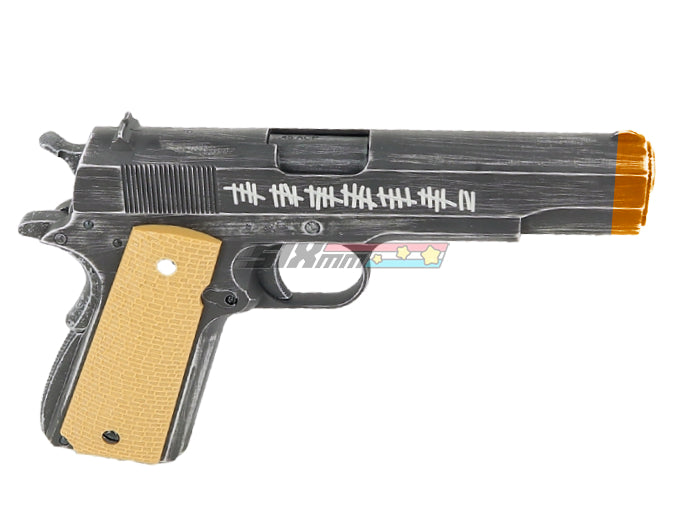 [AW Custom] Classic 1911A1 Molon Labe GBB Pistol[Yellow Grip]