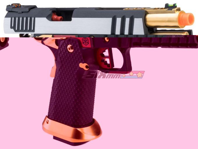 [AW Custom] HX20 Series 'Competitor' Hi-Capa Gas Blowback Pistol[BLKSVGLD]