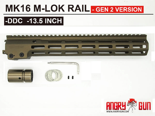 ANGRY GUN MK16 M-Lok Rail 9.3インチ DDC AngryGun_MK16URGIM-LOKRAIL13.