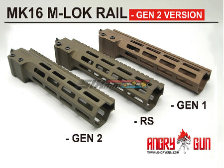 Angry Gun] MK16 URGI M-LOK RAIL 9.3 INCH[Ver. 2][BLK]