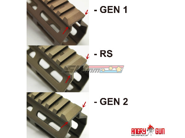 Angry Gun] MK16 URGI M-LOK RAIL 9.3 INCH[Ver. 2][BLK] – SIXmm (6mm)
