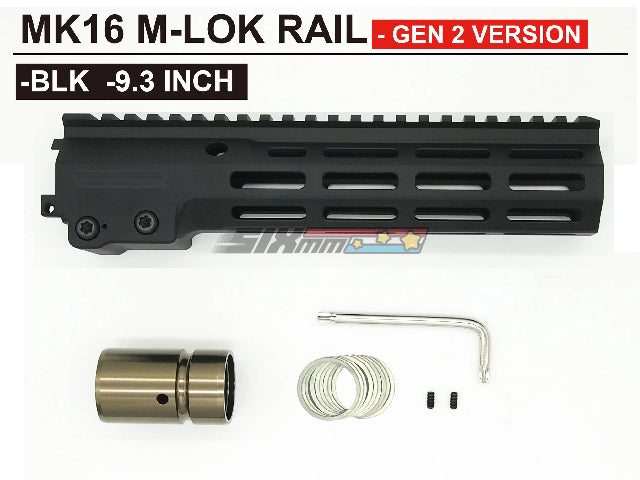 Angry Gun] MK16 URGI M-LOK RAIL 9.3 INCH[Ver. 2][BLK]
