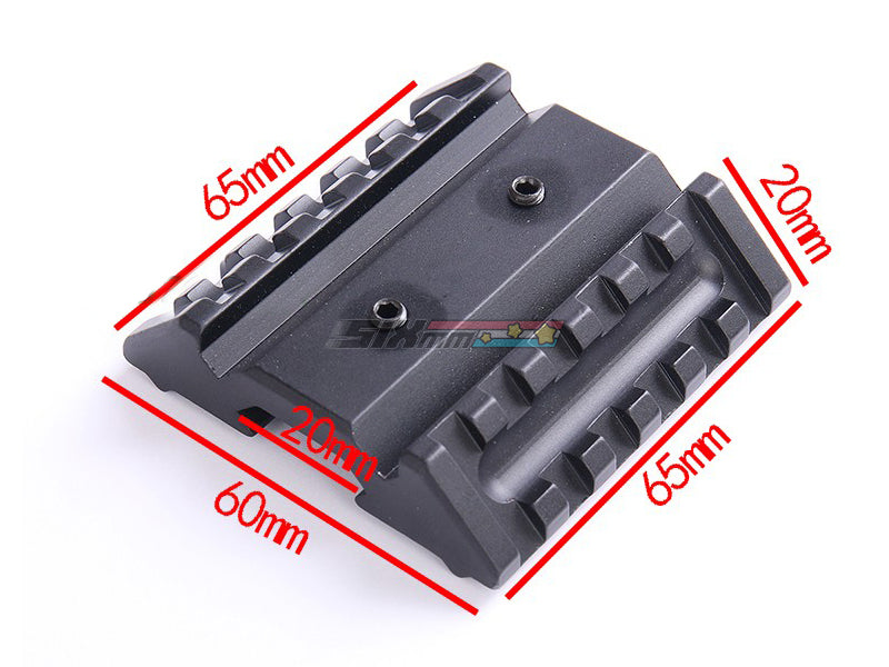 [Army Force] Dual Offset 20mm Side Rail RIS RAS Extension Mount Base