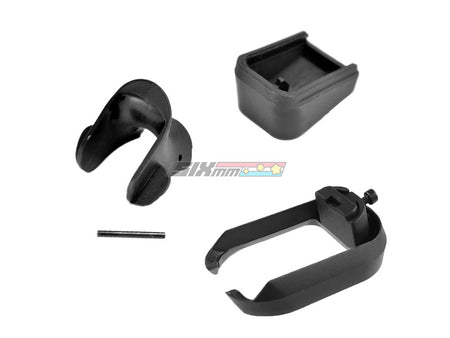 [Army Force] Extended Grip, Magwell & Thick Magazine Base Set[For Tokyo Marui G17 GBB Series][BLK]