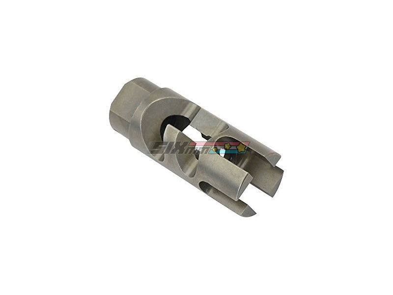 [Army Force] Steel Bocacha Sharks Negra Airsoft Flash Hider[-14mm CCW][BLK]