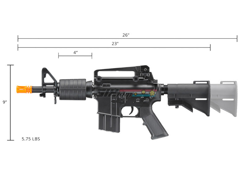 [BELL] CAR-15 N-23 PDW Airsoft AEG Rifle[BLK]