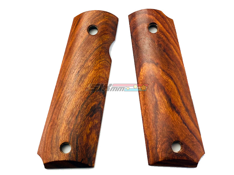 [BELL] M1911 Wooden Pistol Grip Cover Set [Pine Wood]