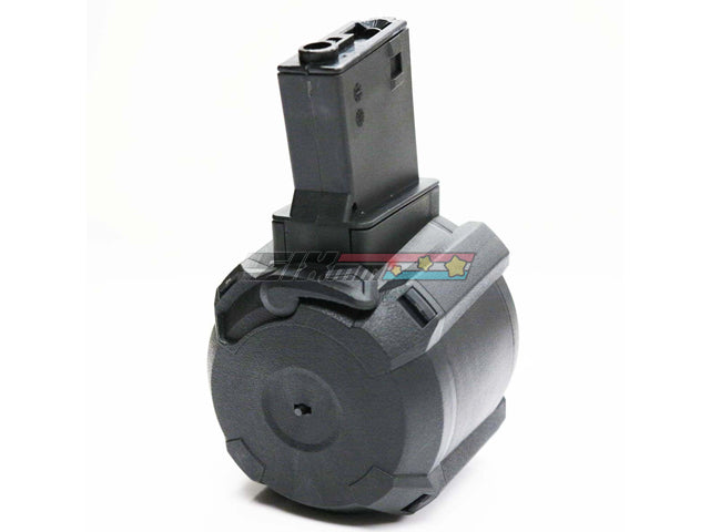 [Battleaxe] Electric M4 AEG Drum Magazine[1400rds][BLK][USB Charge]
