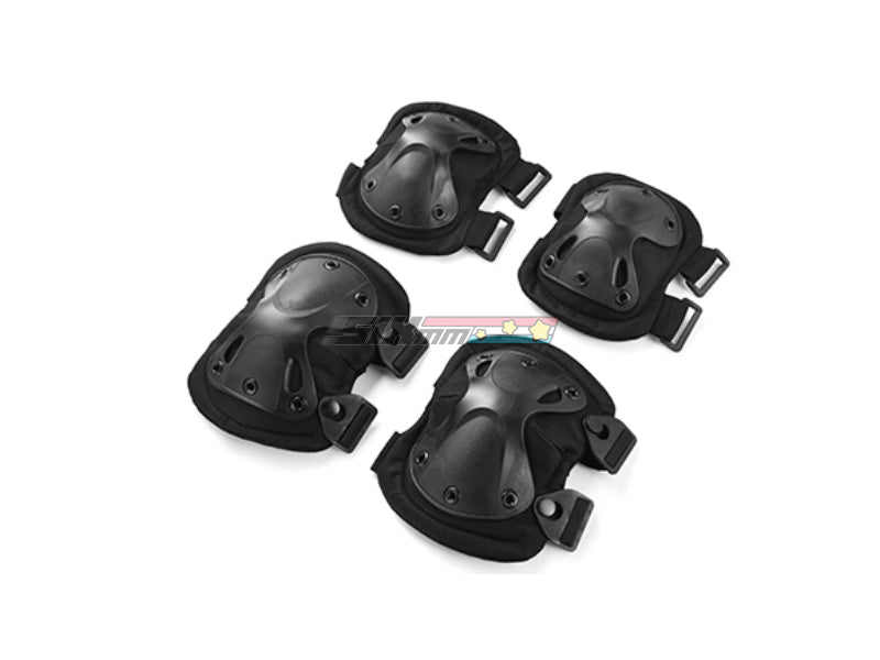 [CN Made] 9mm Tactical Knee and Elbow Pad Set[BLK]