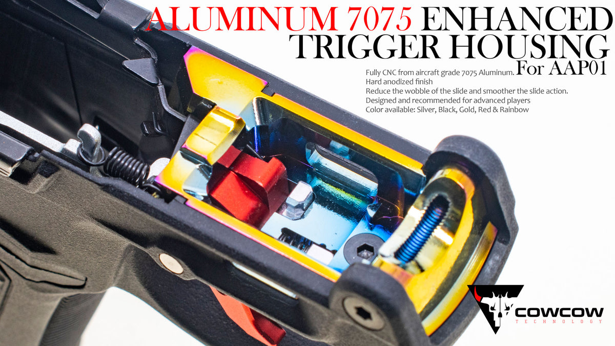 [COWCOW Technology] Aluminum Enhanced Trigger Housing[For Action Army AAP-01 GBB Series][BLK]