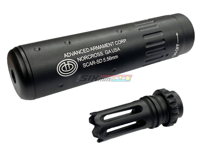[CYMA] AAC Style Full Metal SCAR QD Silencer