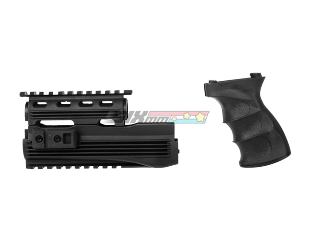 [CYMA] AK47/AK74 Rail Handugard & Tactical Grip Upgrade Kit[BLK]