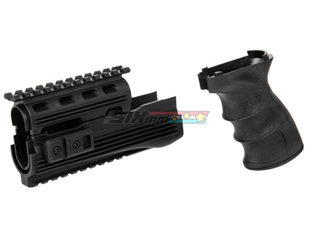 [CYMA] AK47/AK74 Rail Handugard & Tactical Grip Upgrade Kit[BLK]