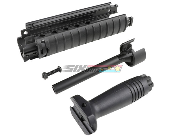 [CYMA] KAC Style MP5 Rail Cover Handguard W/Foregrip And Outer Barrel[BLK]