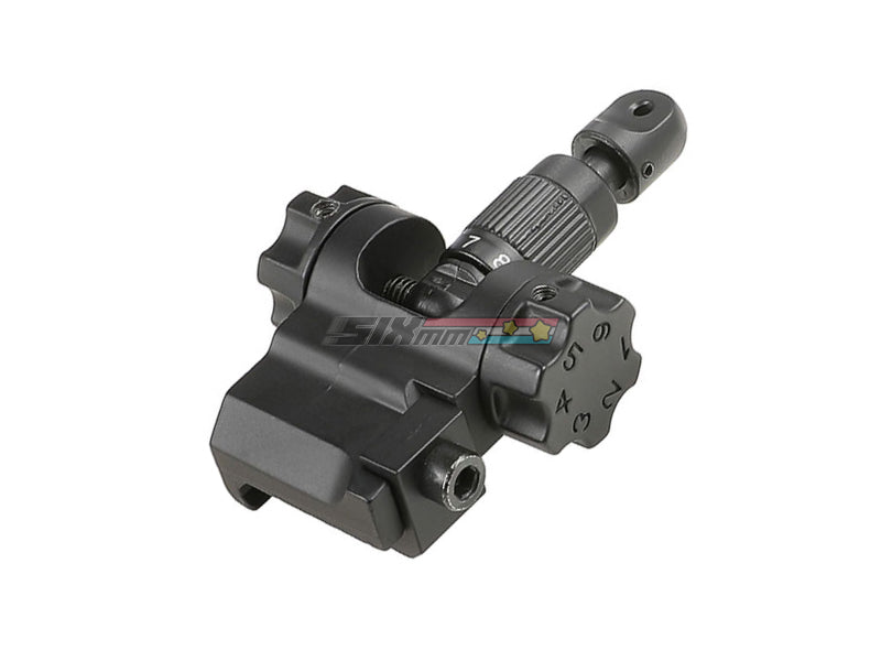 [GG] Nylon Plastic SCAR Rear Sight [BLK] – SIXmm (6mm)