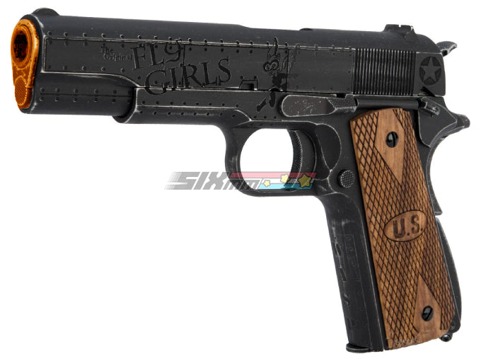 [CyberGun] Auto Ordnance Custom 1911 GBB Pistols[Fly Girls][BLK]