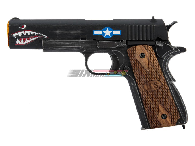 [CyberGun] Auto Ordnance Custom 1911 GBB Pistols[Squadron][BLK]